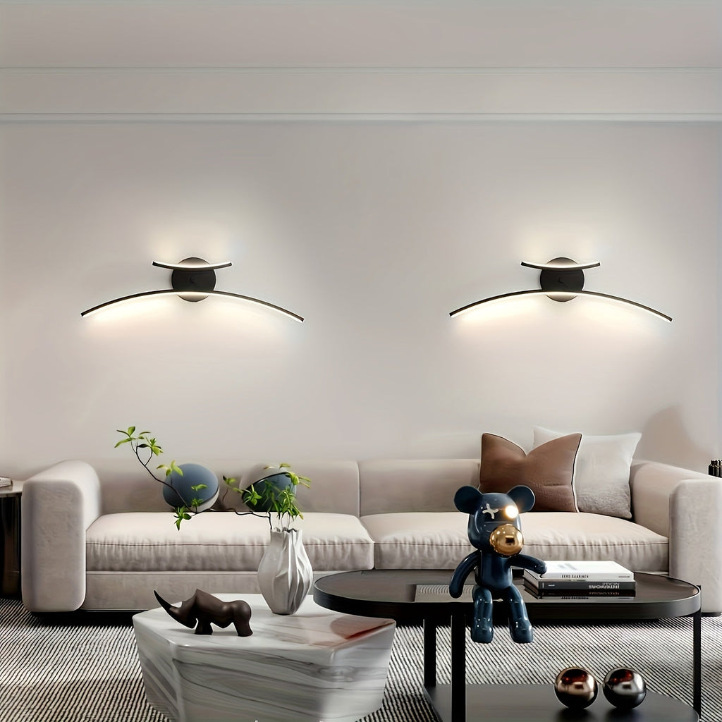Modern LED Wall Light | Linear Wall Sconce for Bathroom, Living Room & Dining Spaces