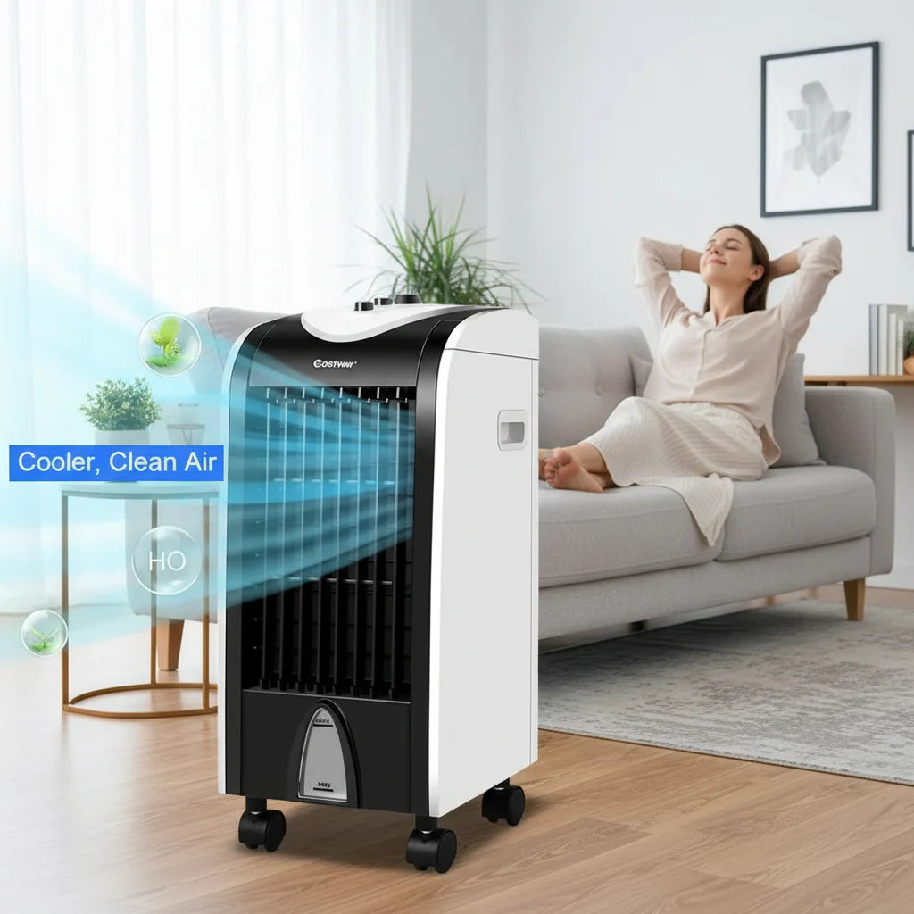 Evaporative Portable Swamp Cooler Compact Refillable