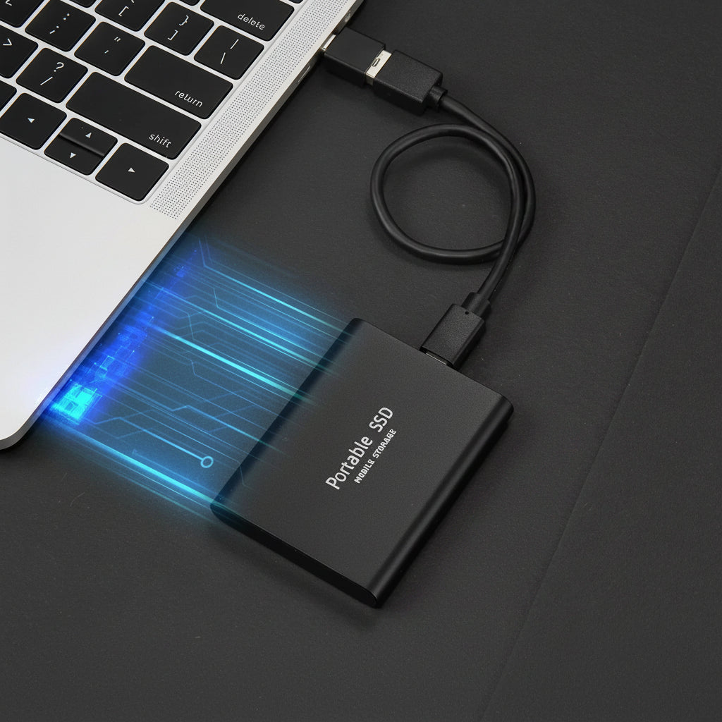 External Hard Drive Portable Ssd Compact Storage Device 128gb