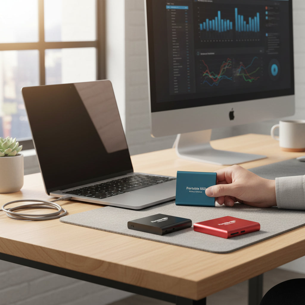 External Hard Drive Portable Ssd Compact Storage Device 128gb