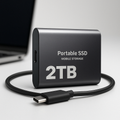 External Hard Drive Portable SSD USB C Mobile Storage 2TB