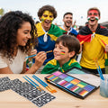 Soccer Ball Face Paint Kit Neon Colors Festivals Events