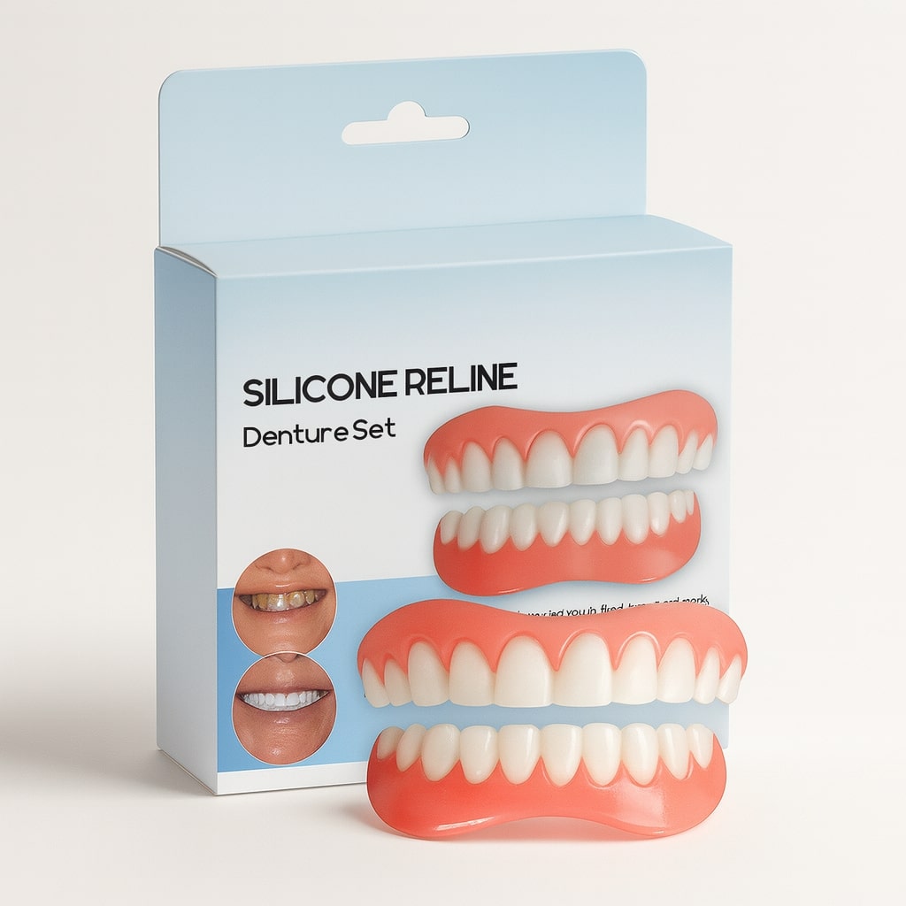 Universal Denture Stabilizer Kit Better Fit Comfort Silicone Material