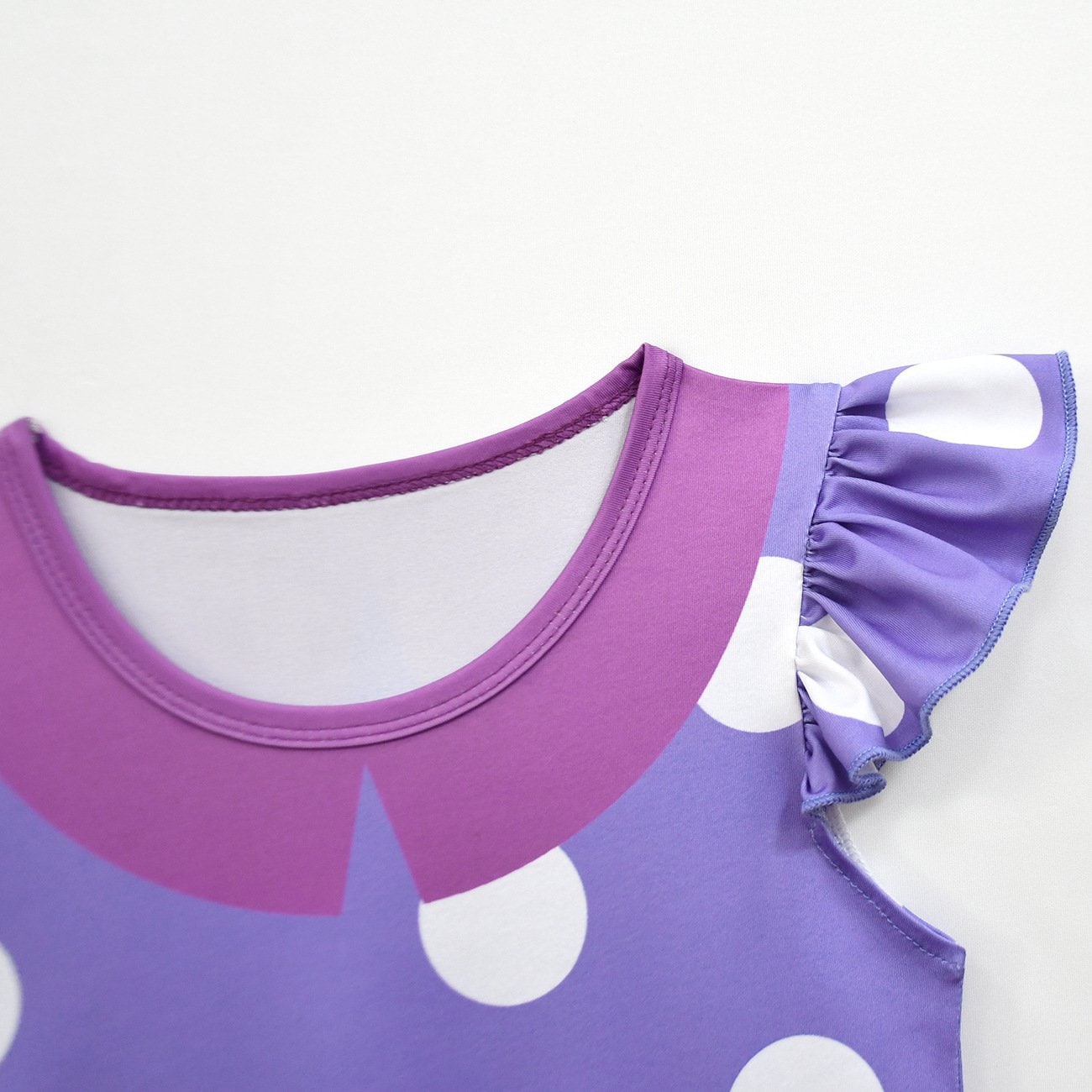 Kids Halloween Costume Dress Polka Dot Ruffle Party Outfit