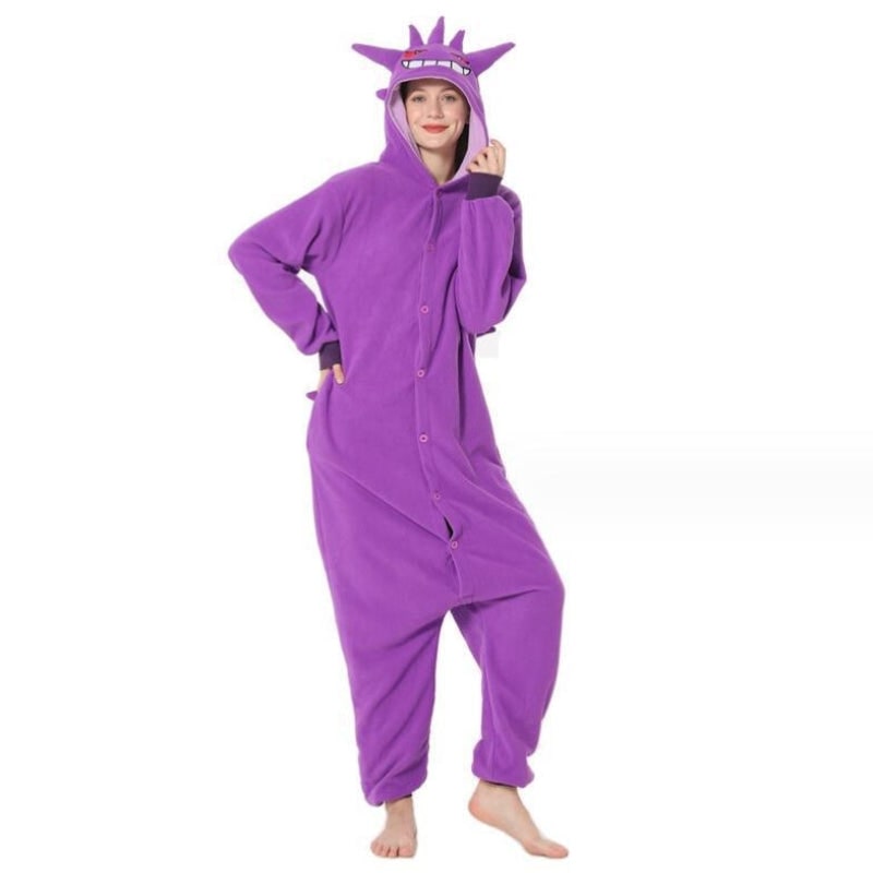 Onesie Pajamas Halloween Costume Hooded Monster Outfit