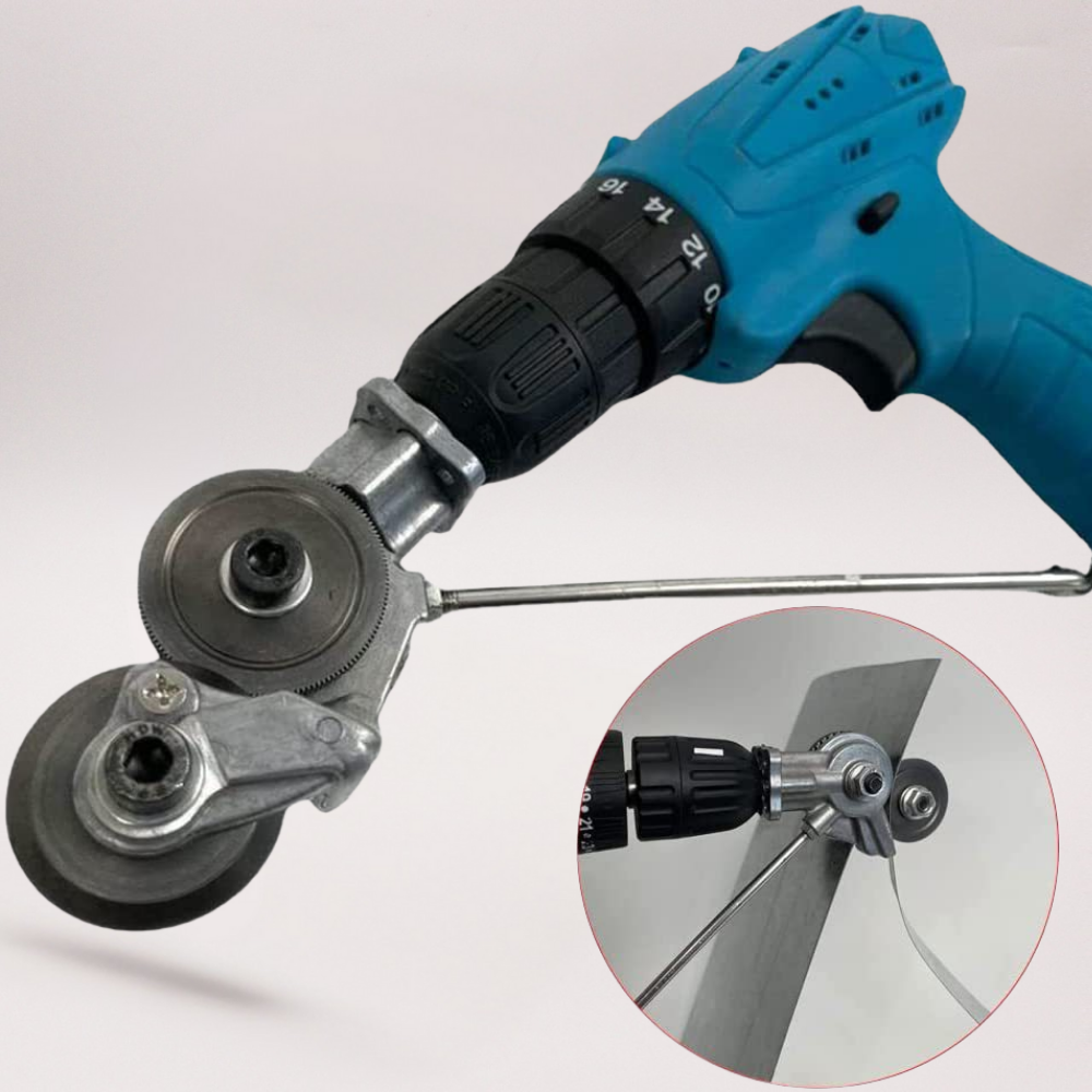 Drill Attachment Metal Cutting Tool Double Head Sheet Nibbler