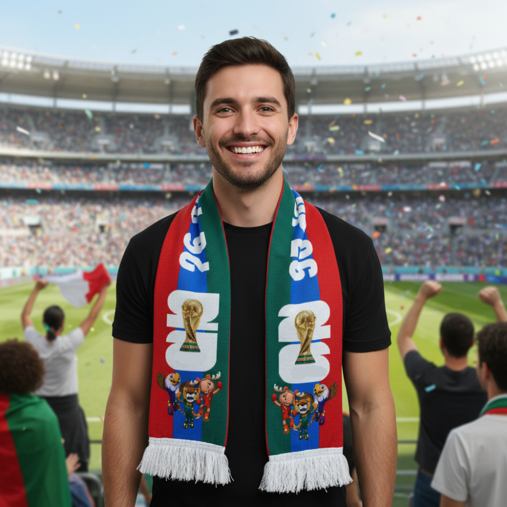 Soccer Scarf USA Flag Fan Supporter Scarf Games