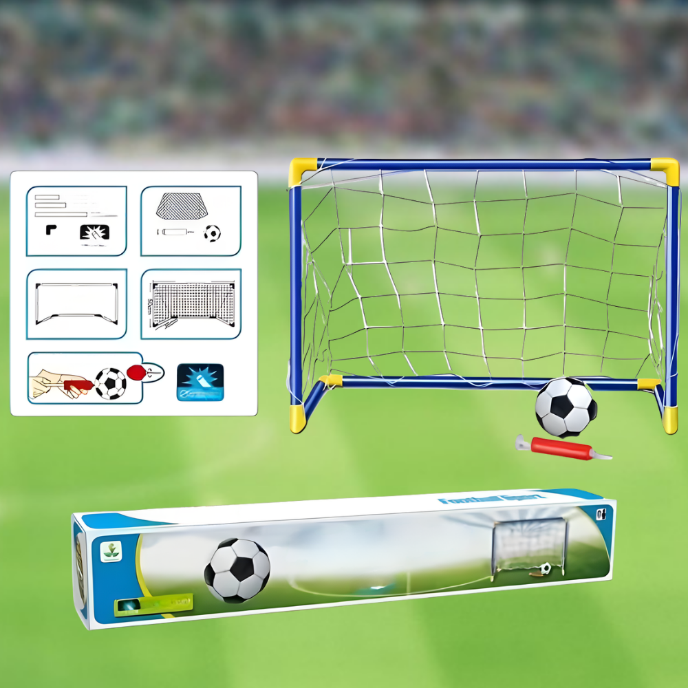 Portable Soccer Goal Set Kids Indoor Outdoor Play