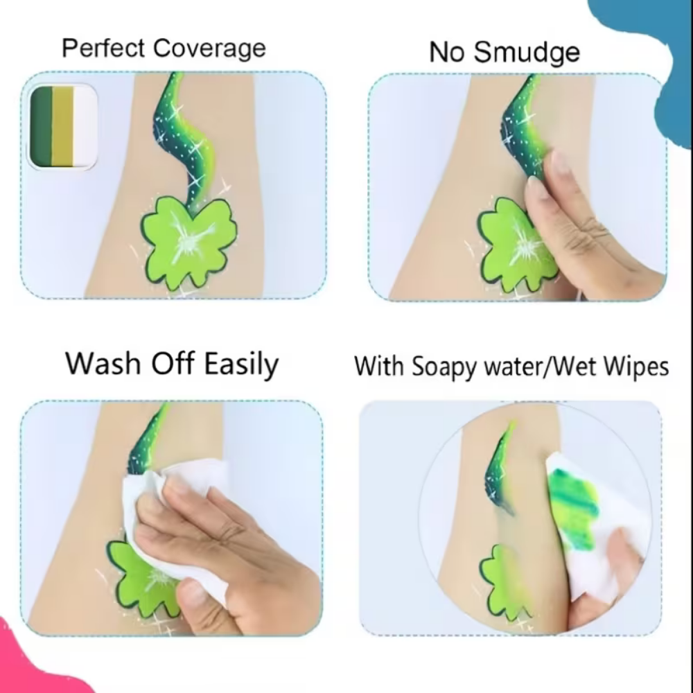 Washable Body Paint Kit Creative Face Body Art Designs