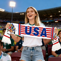 USA Flag Soccer Scarf World Cup Game Days Fan Support