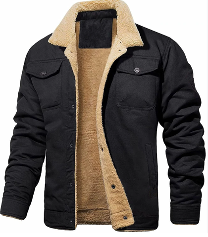 Men's Stylish Insulated Bomber Jacket with Button Front & Chest Pockets - Ideal for Casual Wear