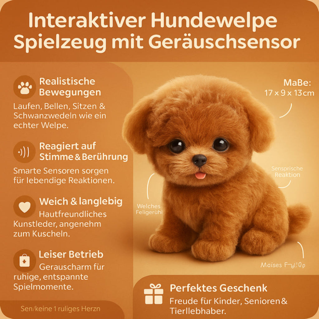 Interactive Dog Toy Robot Dog Toy Plush Puppy Toy Kids Gift