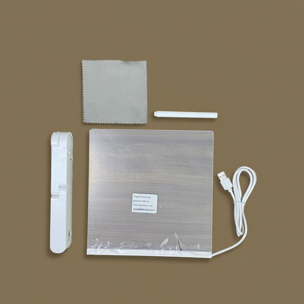 Wall Art LED Drawing Board Kids Reusable Light Up Writing Tablet