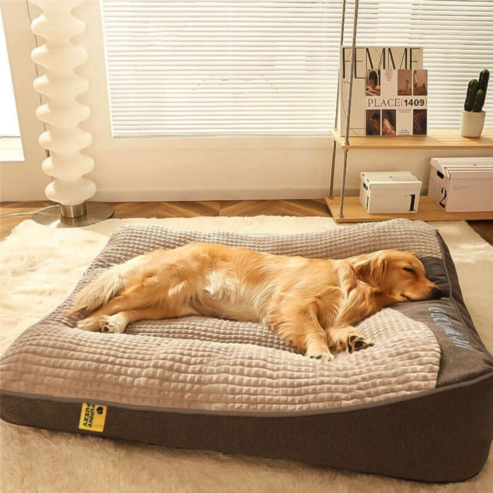 Large Dog Bed Orthopedic Durable Bolstered Support