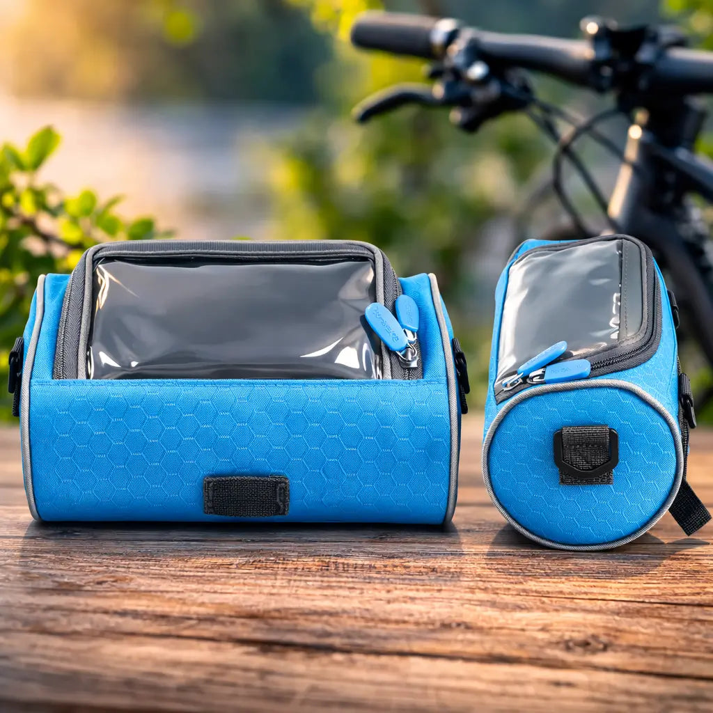 Bike Handlebar Bag Waterproof Phone Holder Touchscreen Storage
