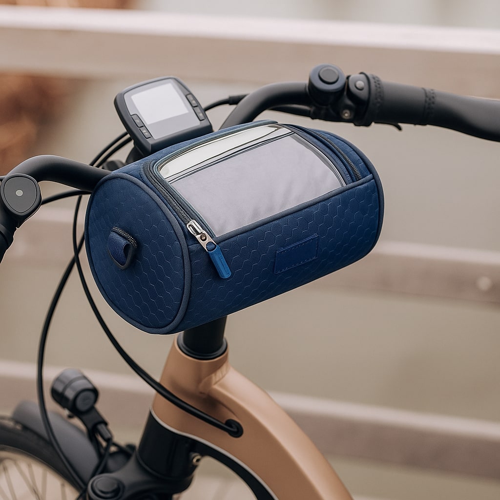 Bike Handlebar Bag Waterproof Phone Holder Touchscreen Storage