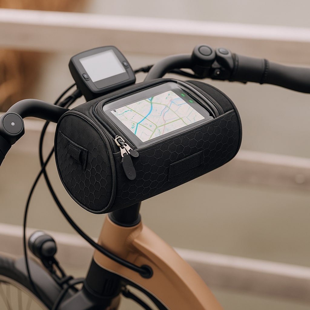 Bike Handlebar Bag Waterproof Phone Holder Touchscreen Storage