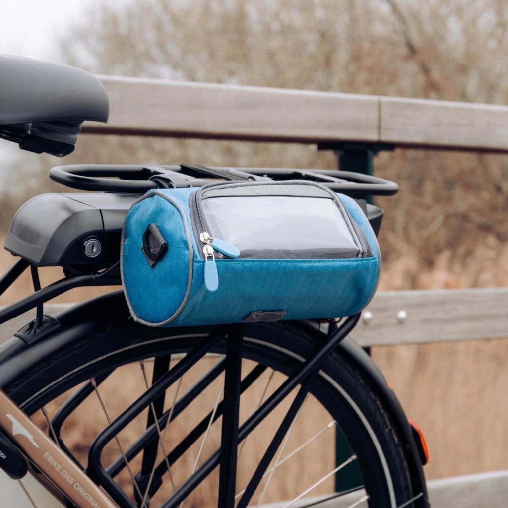 Bike Handlebar Bag Waterproof Phone Holder Touchscreen Storage