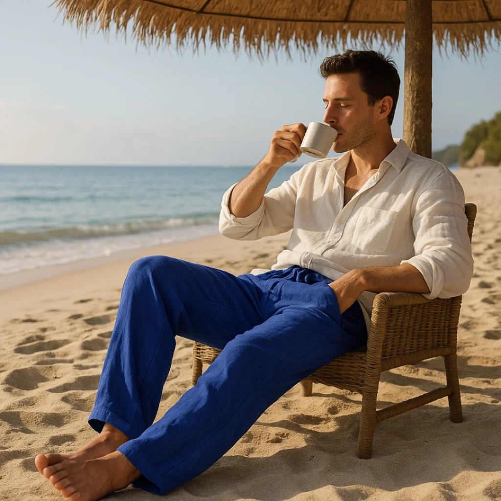 Linen Pants Casual Fit Lightweight Summer Wear