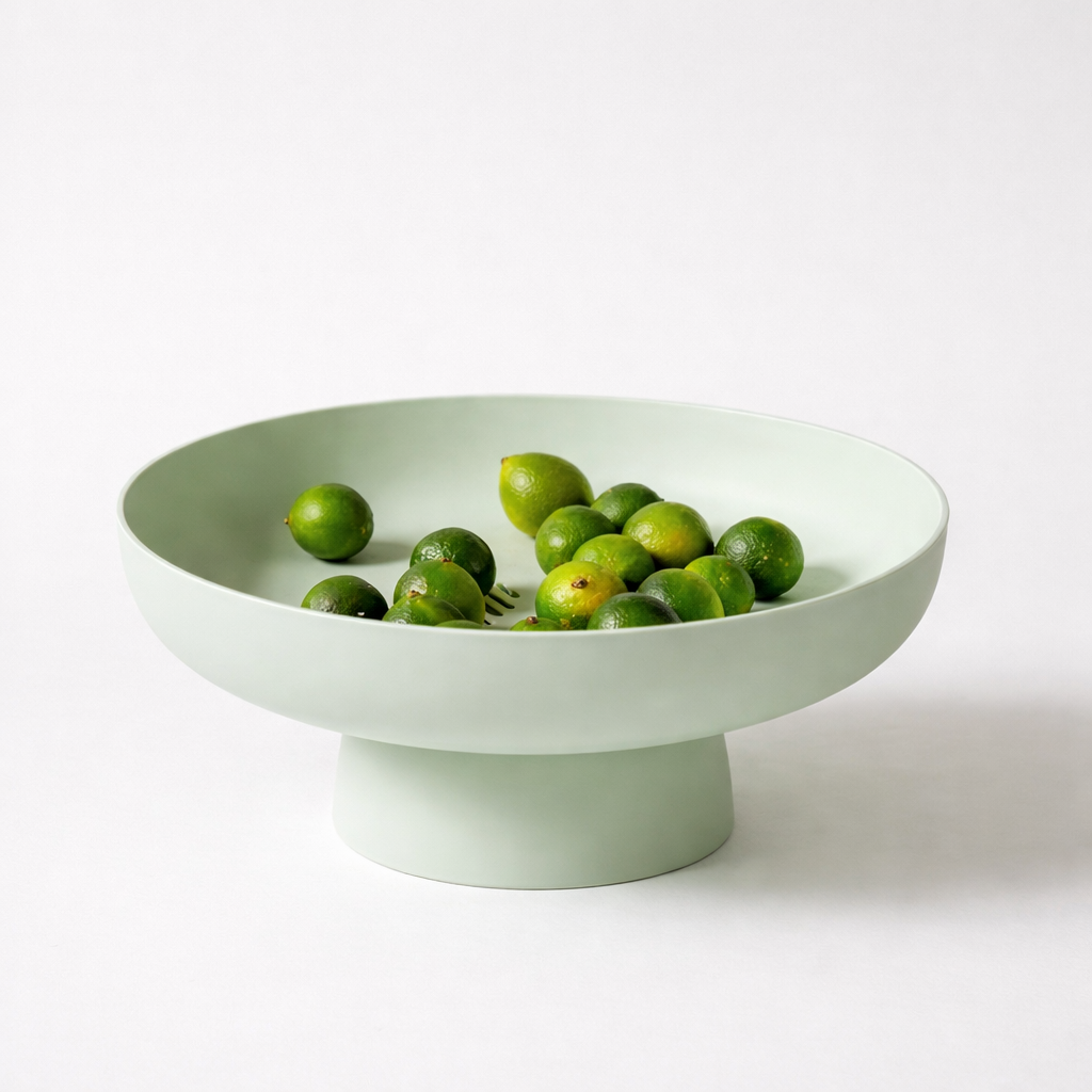 Table Fruit Bowl Pedestal Decorative Kitchen Counter Serving Bowl