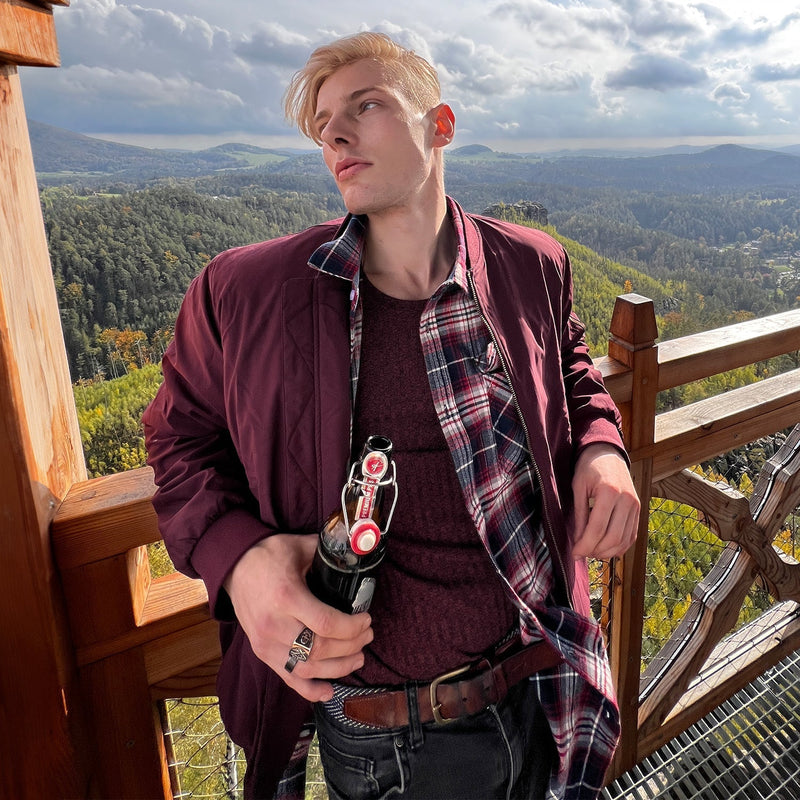 Men's Lightweight Casual Zip-Up Bomber Jacket - Versatile Windbreaker for Everyday Style, Comfort & Outdoor Activities