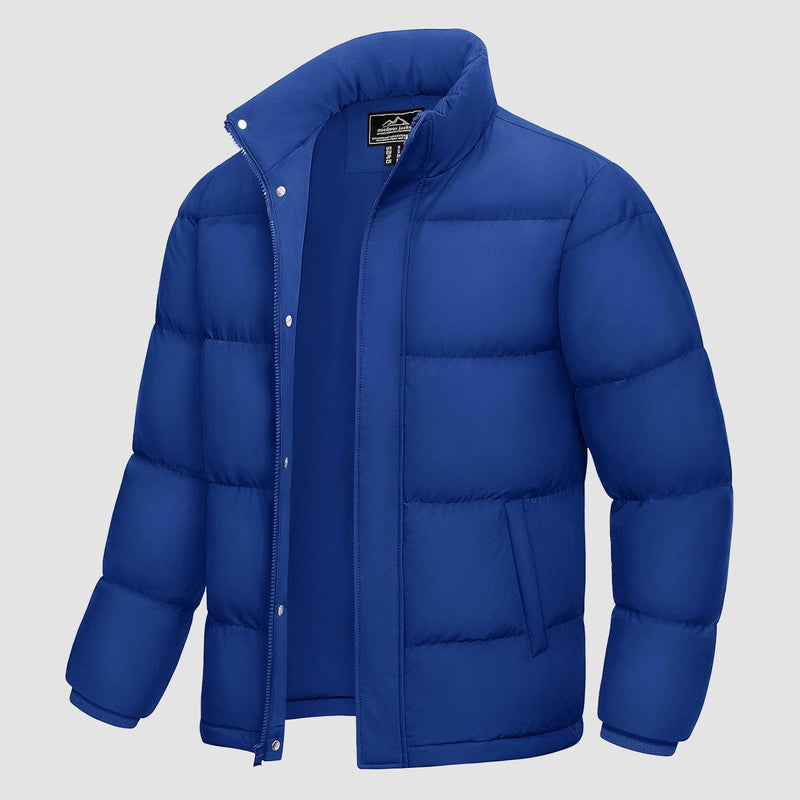 Men's Ultimate Winter Insulated Down Puffer Jacket - Water-Resistant, Windproof, Warm & Cozy for Cold Weather Adventures