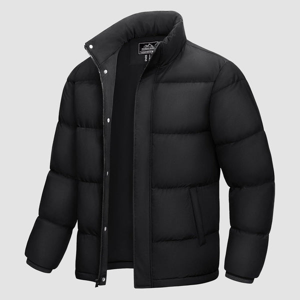 Men's Ultimate Winter Insulated Down Puffer Jacket - Water-Resistant, Windproof, Warm & Cozy for Cold Weather Adventures