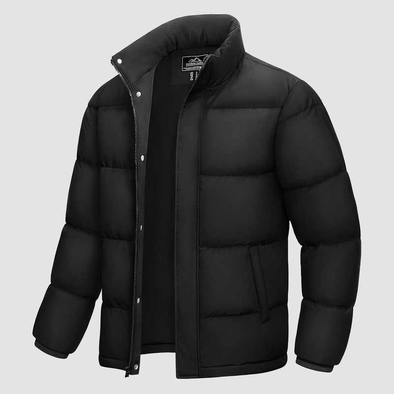 Men's Ultimate Winter Insulated Down Puffer Jacket - Water-Resistant, Windproof, Warm & Cozy for Cold Weather Adventures