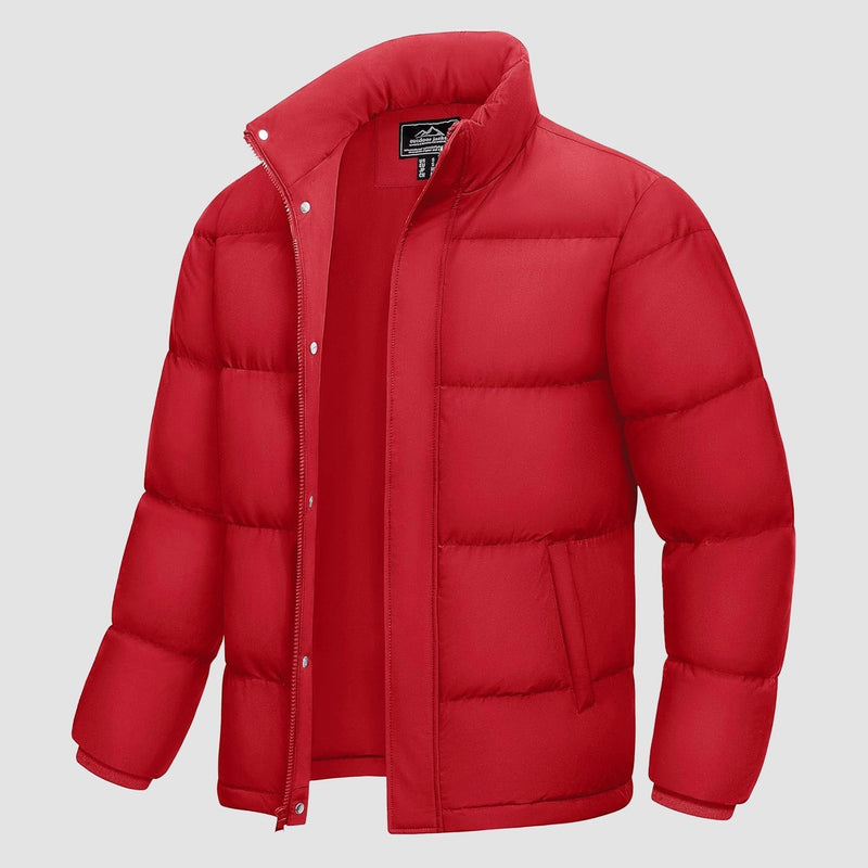 Men's Ultimate Winter Insulated Down Puffer Jacket - Water-Resistant, Windproof, Warm & Cozy for Cold Weather Adventures