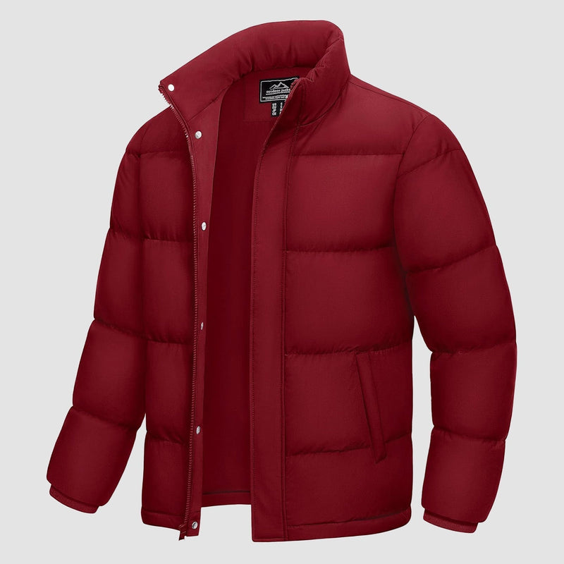 Men's Ultimate Winter Insulated Down Puffer Jacket - Water-Resistant, Windproof, Warm & Cozy for Cold Weather Adventures