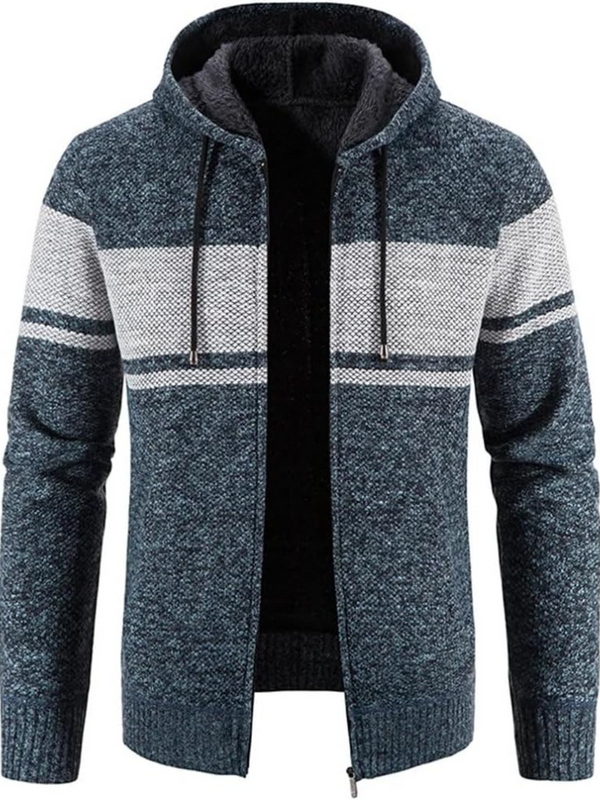 Men's Zip-Up Hoodie Cardigan with Lined Interior | Adjustable Drawstring Hood | Comfortable Fit for Casual Wear & Outdoor Activities | Ideal for All Seasons
