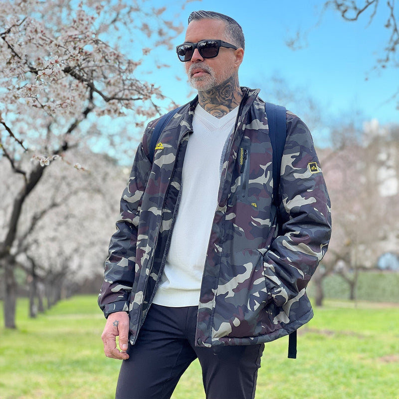 Men's Insulated Water-Repellent Winter Ski Jacket with Fleece Lining - Breathable & Stylish Outerwear for Cold Weather Adventures