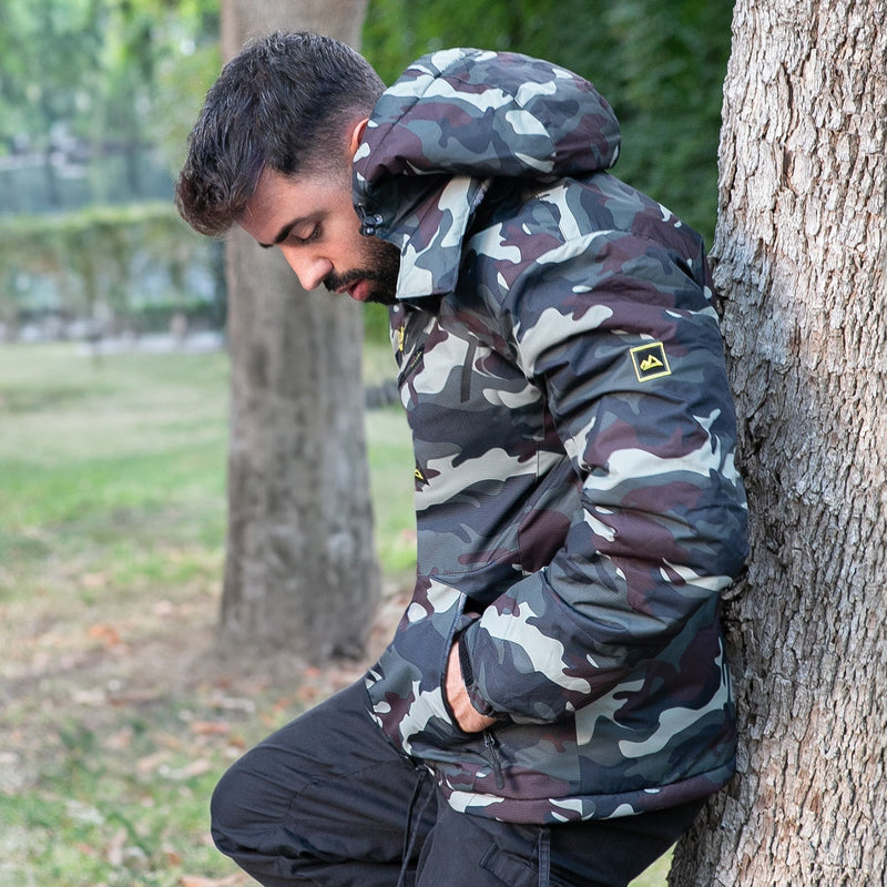 Men's Insulated Water-Repellent Winter Ski Jacket with Fleece Lining - Breathable & Stylish Outerwear for Cold Weather Adventures