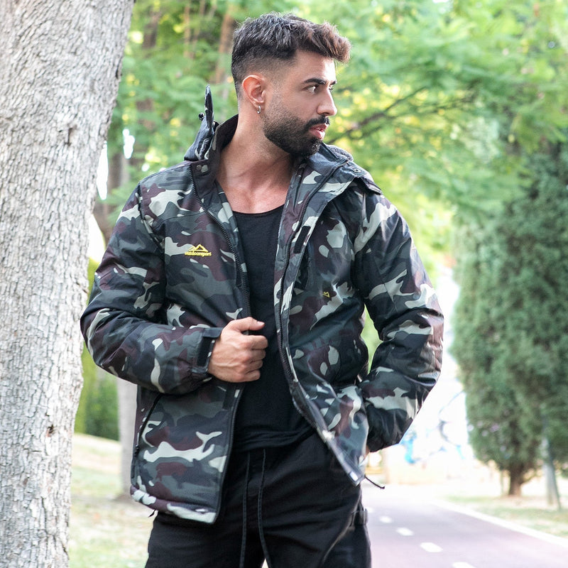 Men's Insulated Water-Repellent Winter Ski Jacket with Fleece Lining - Breathable & Stylish Outerwear for Cold Weather Adventures