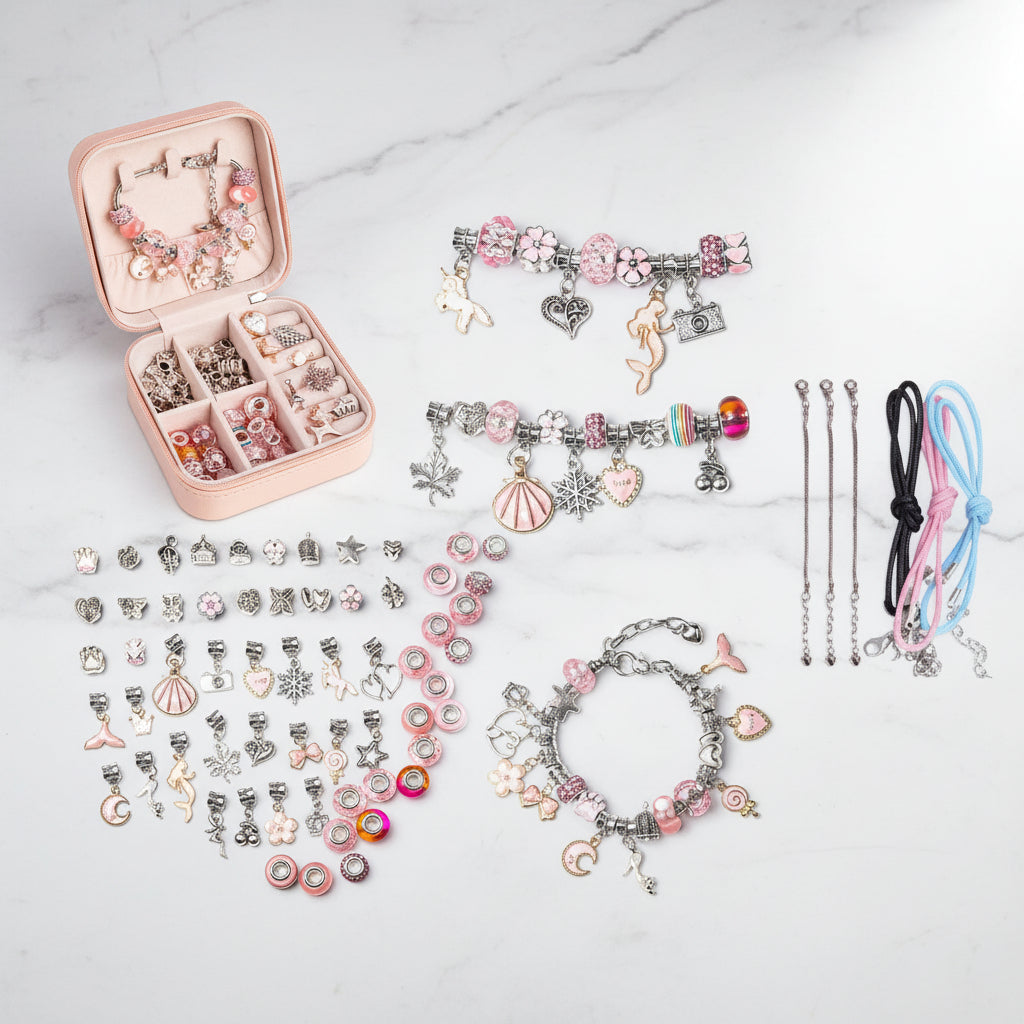 Mothers Day Bracelet Maker Set DIY Jewelry Kit Kids Gift