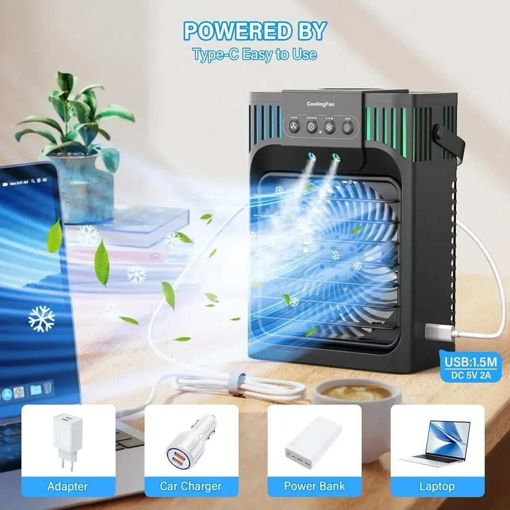 Portable Air Conditioner Remote Control Compact Desktop