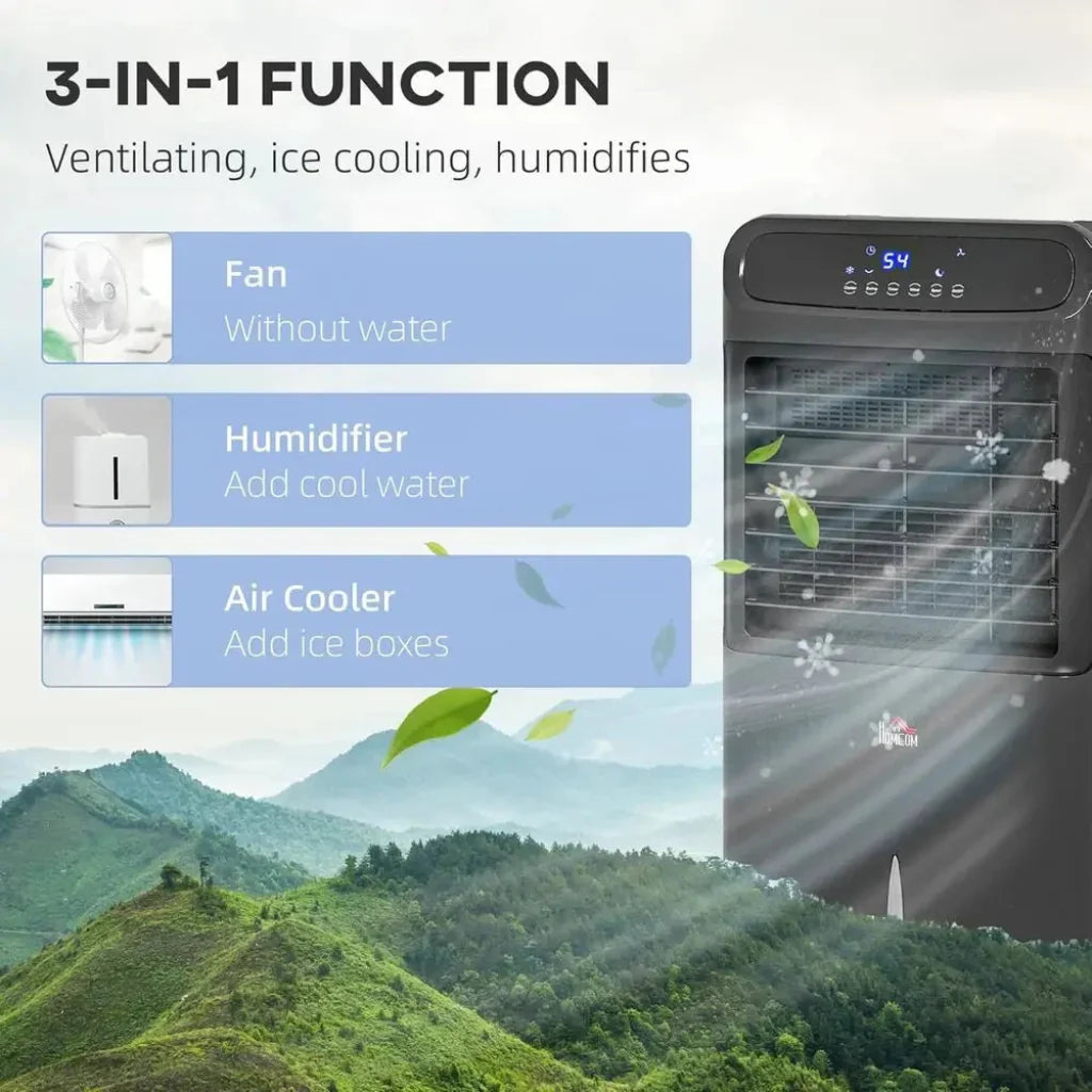 Portable Swamp Cooler Cooling Fan Evaporative 12 Hour Timer
