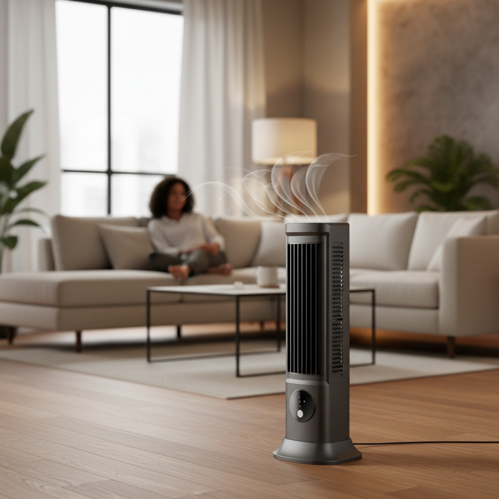 Portable Tower Cooling Fan Oscillating Slim Remote