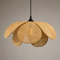 Rattan Petal Pendant Light