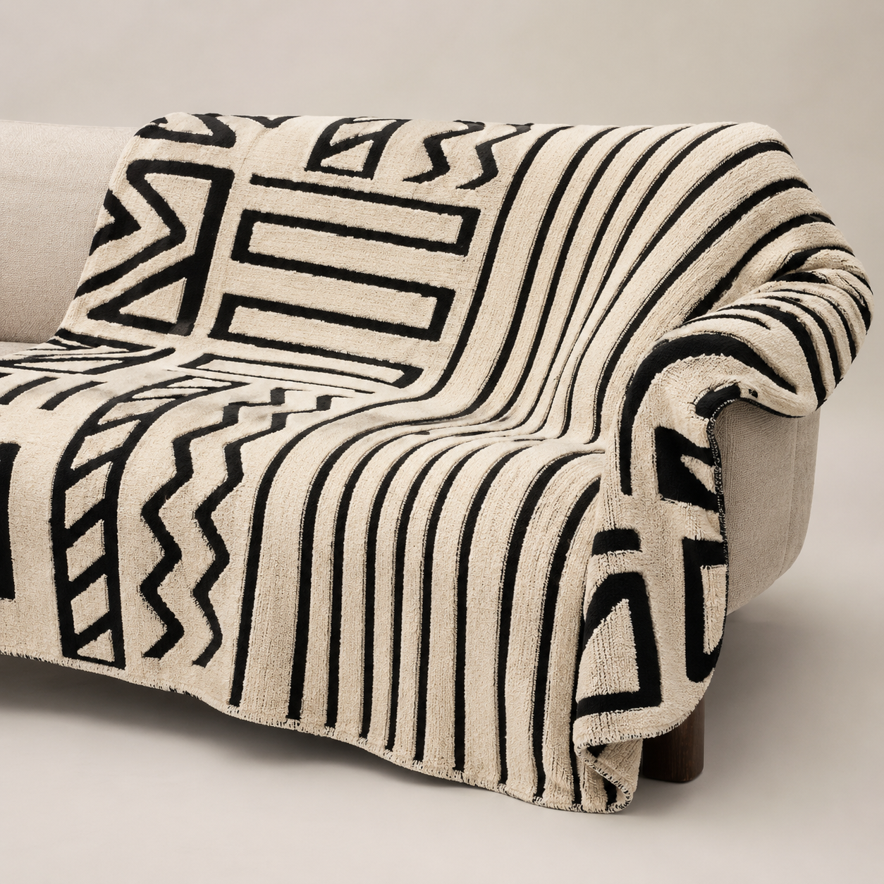 Geometric Woven Sofa Throw