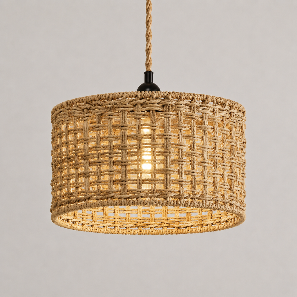 Woven Rattan Pendant Lamp