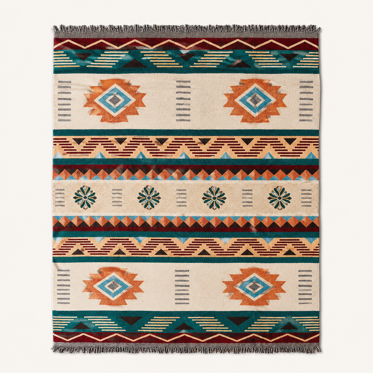 Southwest Geometric Woven Throw
