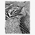 Monochrome Safari Print Throw