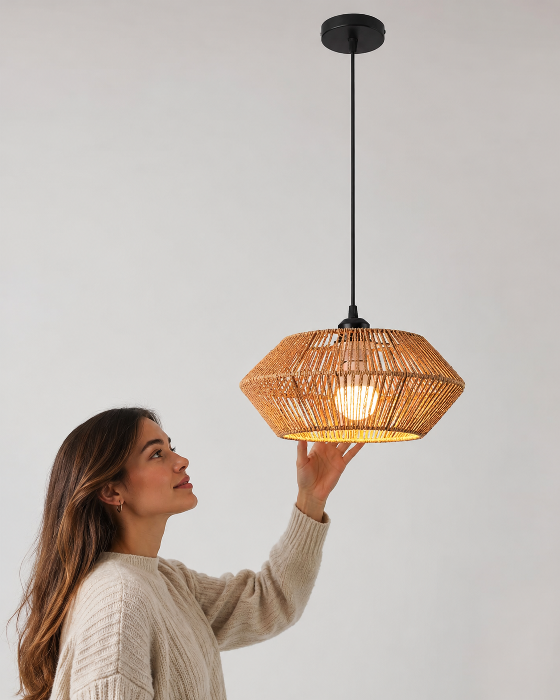 Hemp Rope Pendant Light