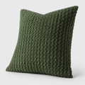 Olive Green Chunky Knit Pillow