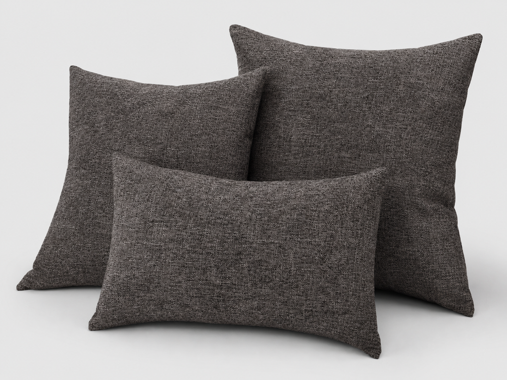 Textured Charcoal Pillow Set