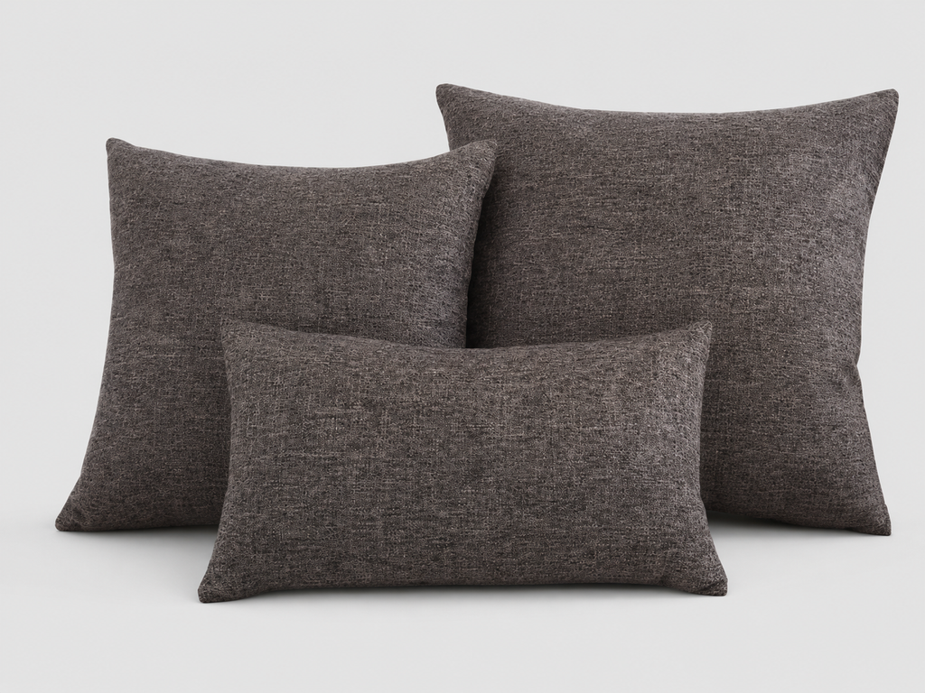 Textured Charcoal Pillow Set