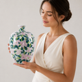 Floral Ceramic Decorative Vase - Front