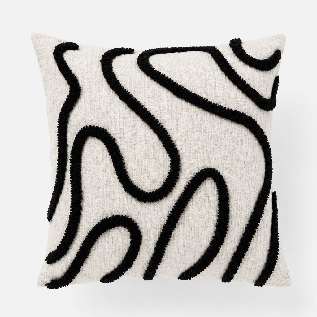 Abstract Tufted Decorative Pillow