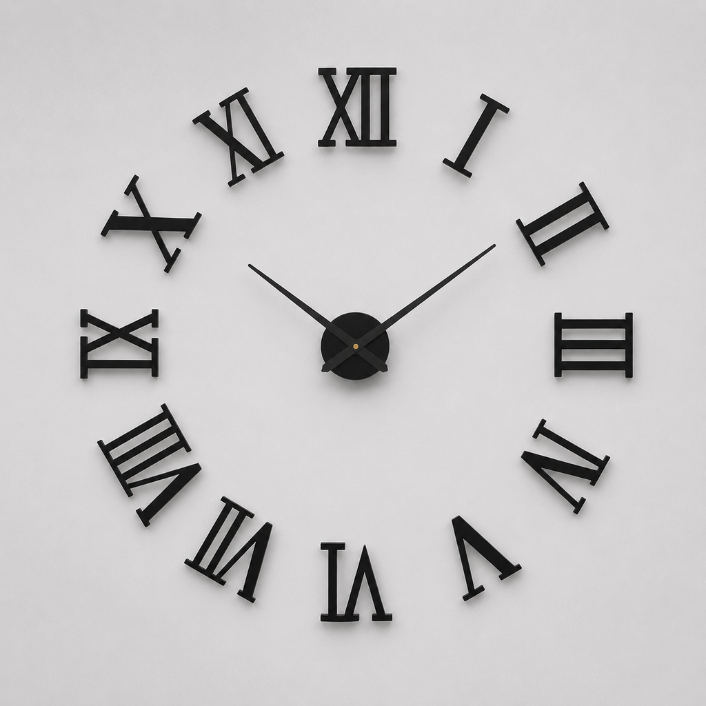 Roman Numeral Wall Clock